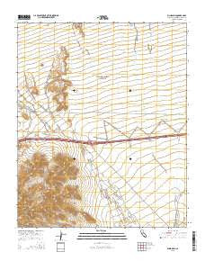 Blind Hills California Current topographic map, 1:24000 scale, 7.5 X 7.5 Minute, Year 2015