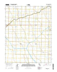 Bliss Ranch California Current topographic map, 1:24000 scale, 7.5 X 7.5 Minute, Year 2015