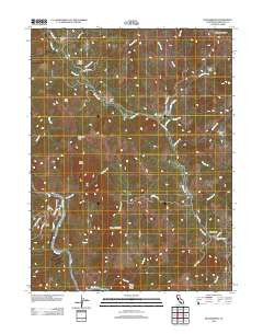 Blocksburg California Historical topographic map, 1:24000 scale, 7.5 X 7.5 Minute, Year 2012