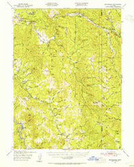 Blocksburg California Historical topographic map, 1:62500 scale, 15 X 15 Minute, Year 1949