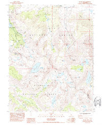 Bloody Mountain California Historical topographic map, 1:24000 scale, 7.5 X 7.5 Minute, Year 1983