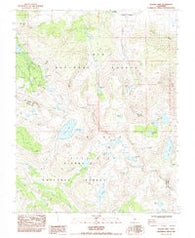 Bloody Mtn California Historical topographic map, 1:24000 scale, 7.5 X 7.5 Minute, Year 1983
