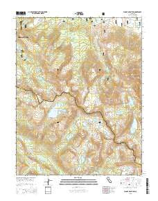 Bloody Mountain California Current topographic map, 1:24000 scale, 7.5 X 7.5 Minute, Year 2015