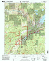 Blue Canyon California Historical topographic map, 1:24000 scale, 7.5 X 7.5 Minute, Year 2000
