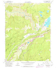 Blue Canyon California Historical topographic map, 1:24000 scale, 7.5 X 7.5 Minute, Year 1955