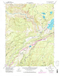 Blue Canyon California Historical topographic map, 1:24000 scale, 7.5 X 7.5 Minute, Year 1955