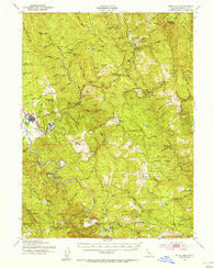 Blue Lake California Historical topographic map, 1:62500 scale, 15 X 15 Minute, Year 1951