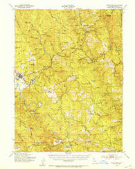 Blue Lake California Historical topographic map, 1:62500 scale, 15 X 15 Minute, Year 1951