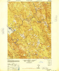 Blue Lake California Historical topographic map, 1:62500 scale, 15 X 15 Minute, Year 1945