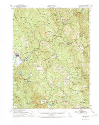 Blue Lake California Historical topographic map, 1:62500 scale, 15 X 15 Minute, Year 1951
