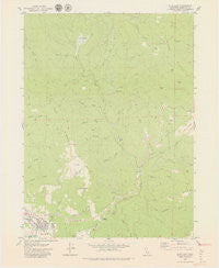 Blue Lake California Historical topographic map, 1:24000 scale, 7.5 X 7.5 Minute, Year 1979