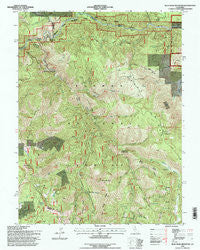 Blue Nose Mountain California Historical topographic map, 1:24000 scale, 7.5 X 7.5 Minute, Year 1994