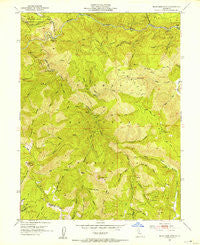 Blue Nose Mtn California Historical topographic map, 1:24000 scale, 7.5 X 7.5 Minute, Year 1951