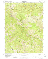 Blue Nose Mtn California Historical topographic map, 1:24000 scale, 7.5 X 7.5 Minute, Year 1951