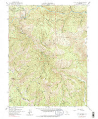 Blue Nose Mtn California Historical topographic map, 1:24000 scale, 7.5 X 7.5 Minute, Year 1951