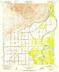 Blythe NE California Historical topographic map, 1:24000 scale, 7.5 X 7.5 Minute, Year 1951