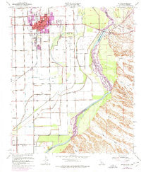 Blythe California Historical topographic map, 1:24000 scale, 7.5 X 7.5 Minute, Year 1970