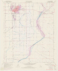 Blythe California Historical topographic map, 1:24000 scale, 7.5 X 7.5 Minute, Year 1951
