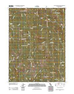 Board Camp Mountain California Historical topographic map, 1:24000 scale, 7.5 X 7.5 Minute, Year 2012