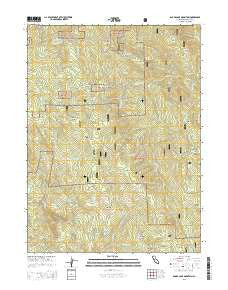 Board Camp Mountain California Current topographic map, 1:24000 scale, 7.5 X 7.5 Minute, Year 2015