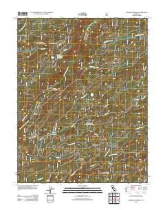 Boards Crossing California Historical topographic map, 1:24000 scale, 7.5 X 7.5 Minute, Year 2012