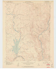 Boca California Historical topographic map, 1:24000 scale, 7.5 X 7.5 Minute, Year 1955