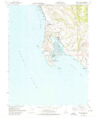 Bodega Head California Historical topographic map, 1:24000 scale, 7.5 X 7.5 Minute, Year 1972