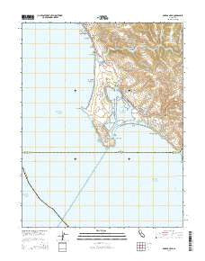 Bodega Head California Current topographic map, 1:24000 scale, 7.5 X 7.5 Minute, Year 2015
