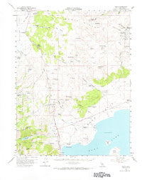 Bodie California Historical topographic map, 1:62500 scale, 15 X 15 Minute, Year 1958