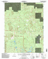 Bogard Buttes California Historical topographic map, 1:24000 scale, 7.5 X 7.5 Minute, Year 1995