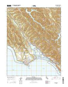 Bolinas California Current topographic map, 1:24000 scale, 7.5 X 7.5 Minute, Year 2015