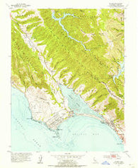 Bolinas California Historical topographic map, 1:24000 scale, 7.5 X 7.5 Minute, Year 1954
