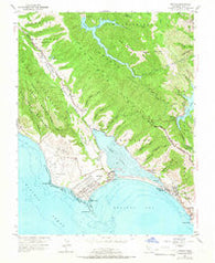 Bolinas California Historical topographic map, 1:24000 scale, 7.5 X 7.5 Minute, Year 1954