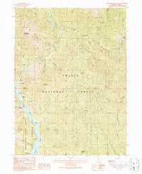 Bollibokka Mountain California Historical topographic map, 1:24000 scale, 7.5 X 7.5 Minute, Year 1990
