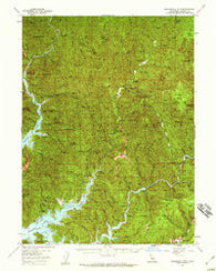 Bollibokka Mtn California Historical topographic map, 1:62500 scale, 15 X 15 Minute, Year 1957