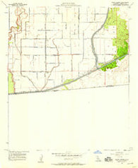 Bonds Corner California Historical topographic map, 1:24000 scale, 7.5 X 7.5 Minute, Year 1957