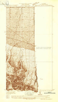 Boneyard Canyon California Historical topographic map, 1:24000 scale, 7.5 X 7.5 Minute, Year 1934