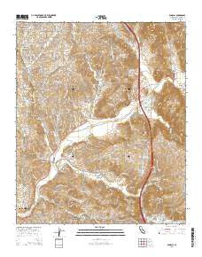 Bonsall California Current topographic map, 1:24000 scale, 7.5 X 7.5 Minute, Year 2015