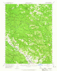 Boonville California Historical topographic map, 1:62500 scale, 15 X 15 Minute, Year 1959
