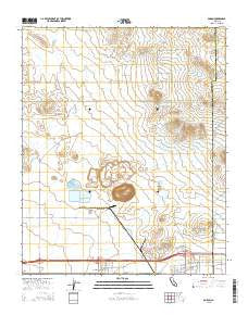 Boron California Current topographic map, 1:24000 scale, 7.5 X 7.5 Minute, Year 2015