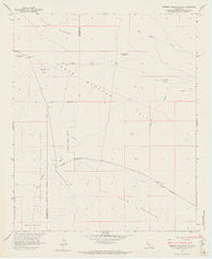 Borrego Mountain SE California Historical topographic map, 1:24000 scale, 7.5 X 7.5 Minute, Year 1958