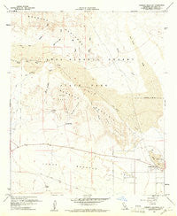 Borrego Mountain California Historical topographic map, 1:24000 scale, 7.5 X 7.5 Minute, Year 1960