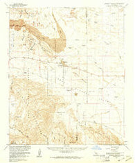 Borrego Mountain California Historical topographic map, 1:62500 scale, 15 X 15 Minute, Year 1960