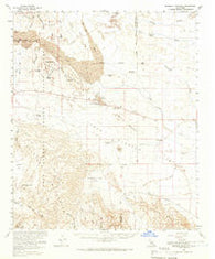 Borrego Mountain California Historical topographic map, 1:62500 scale, 15 X 15 Minute, Year 1960