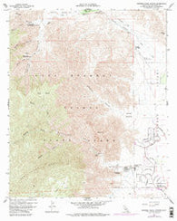 Borrego Palm Canyon California Historical topographic map, 1:24000 scale, 7.5 X 7.5 Minute, Year 1959