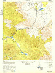 Borrego California Historical topographic map, 1:62500 scale, 15 X 15 Minute, Year 1942