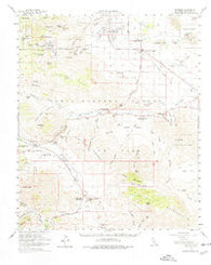 Borrego California Historical topographic map, 1:62500 scale, 15 X 15 Minute, Year 1959