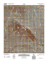 Borrego Mountain California Historical topographic map, 1:24000 scale, 7.5 X 7.5 Minute, Year 2012