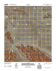 Borrego Mountain SE California Historical topographic map, 1:24000 scale, 7.5 X 7.5 Minute, Year 2012