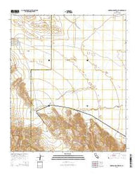 Borrego Mountain SE California Current topographic map, 1:24000 scale, 7.5 X 7.5 Minute, Year 2015